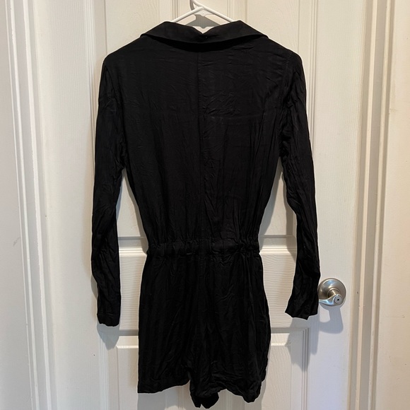 Volcom Long Sleeved Black Romper- Size Small - Picture 2 of 2